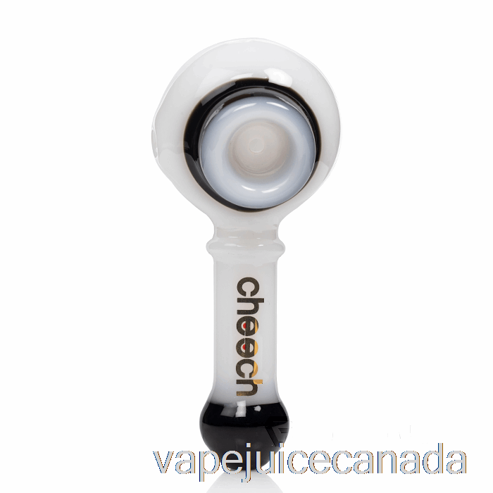 Vape Disposable Canada Cheech Glass Dual Spoon Pipe Black / White
